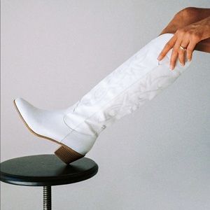 Billini Urson White Cowboy Boots